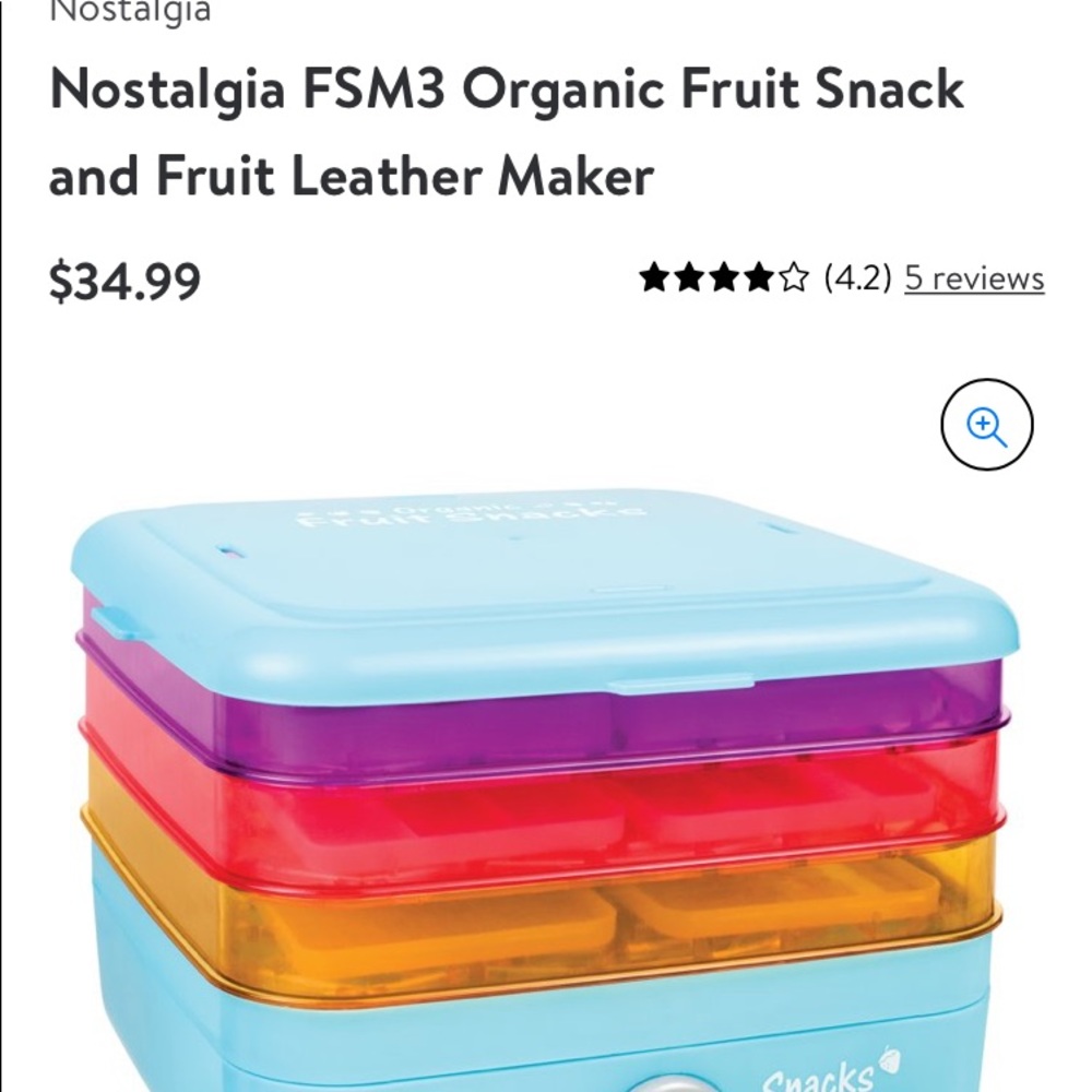 Nostalgia Fruit snack and fruit leather maker